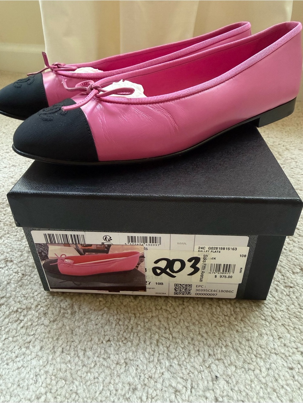 Chanel pink leather flats - Picture 8 of 8